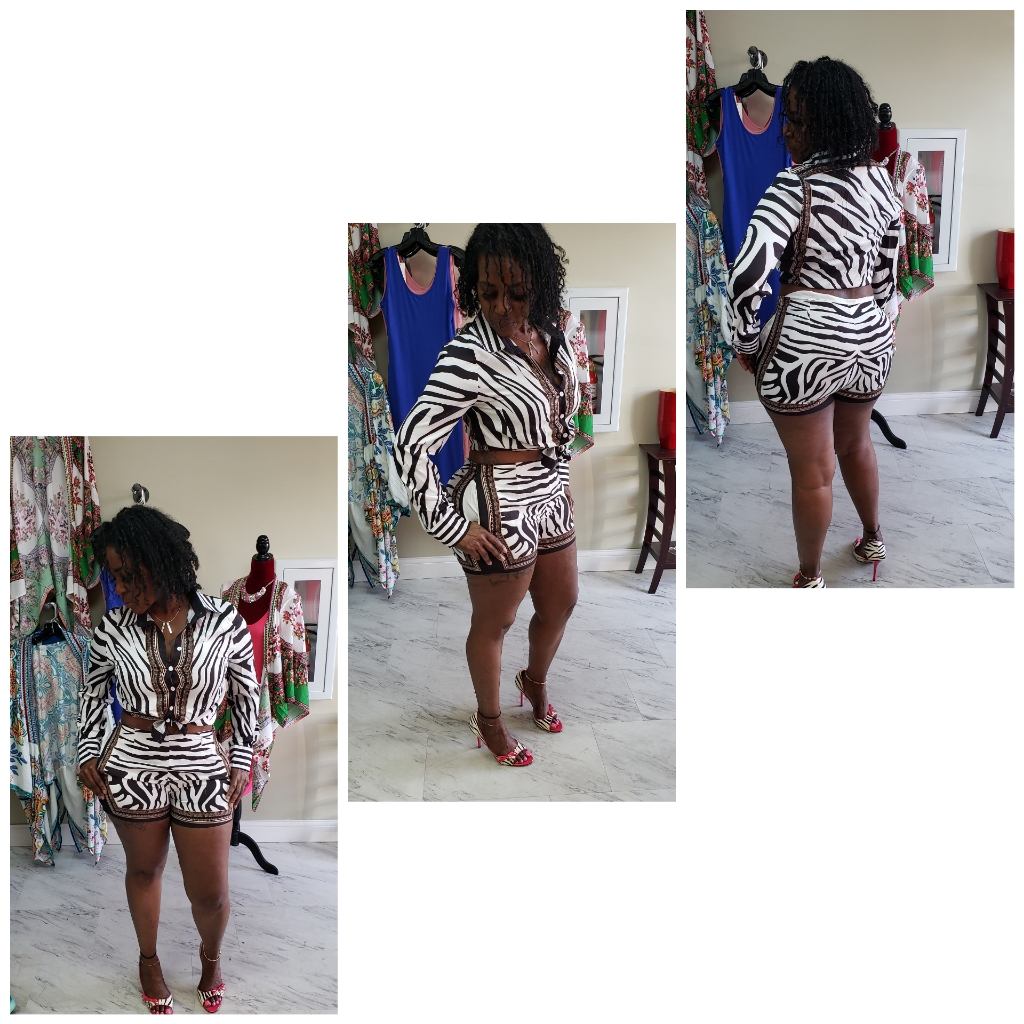 Zebra 2pc Set